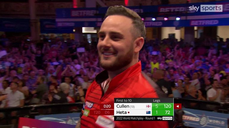 Joe Cullen extends his lead over Damon Heta with this 120 finish