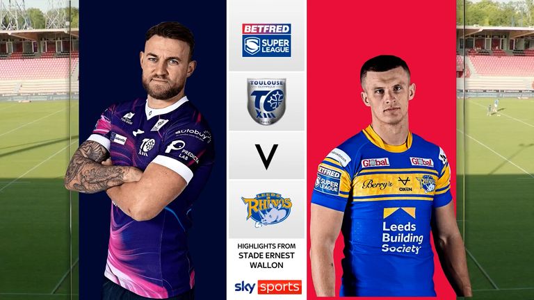 The best of the action from the Super League match between Toulouse and Leeds Rhinos