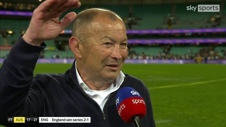 England head coach Eddie Jones says that his young team's series win over Australia is a positive step.