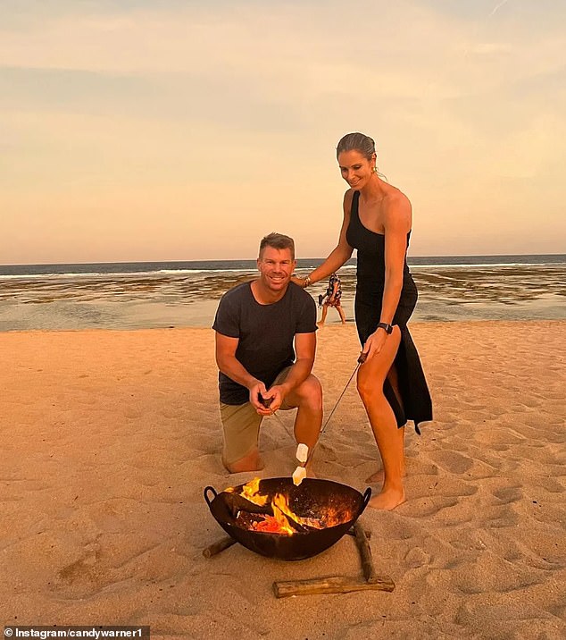 On Tuesday evening, David and Candice enjoyed another taste of the Bali bogan experience as they watched the sunset on the beach at Nusa Dua