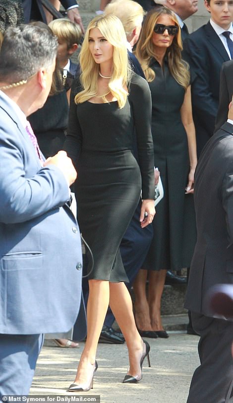 Ivanka leaving the church