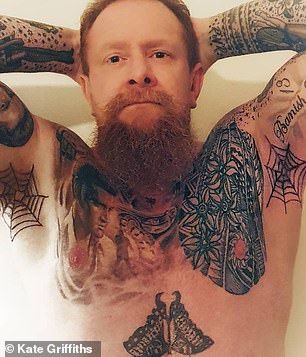 Tattooed Jay, 45, (pictured) insists that there has been a misunderstanding and that he isn't in a relationship with Meg