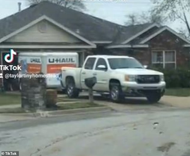 Jessica Taylor, 30, and her husband, Lath, 42, decided to sell their three-bedroom, two-bathroom home (pictured) in Arkansas - which they had lived in for 10 years - back in 2020