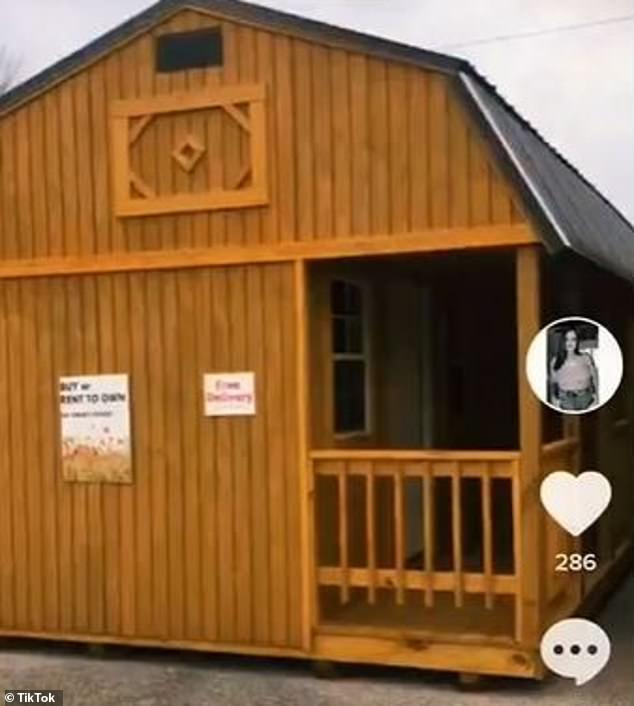 The couple, along with their four young kids, aged three to nine, then moved into a 500-square-foot shed