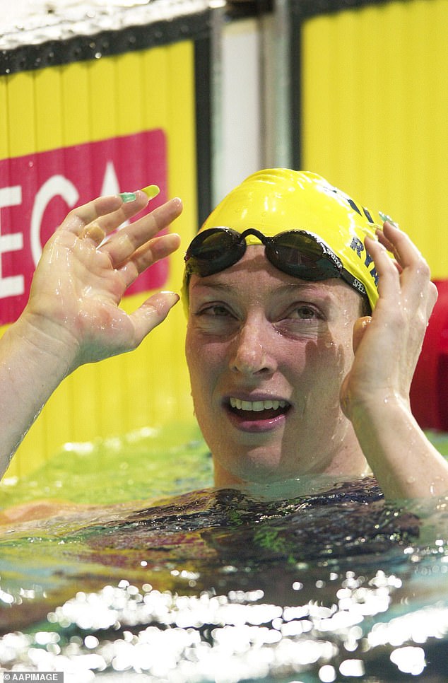 Giaan rose to fame at the 2004 Summer Olympics after breaking the world's record for the women's 4×100-metre medley. Picture: Giaan at the 2002 Commonwealth Games