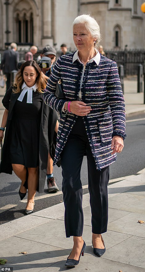 Alexandra Pettifer, better known as Tiggy Legge-Bourke, a former nanny to the Duke of Cambridge, outside the High Court, central London, after the BBC agreed to pay her substantial damages over "false and malicious" allegations about her used to obtain Martin Bashir's 1995 Panorama interview with Diana, Princess of Wales