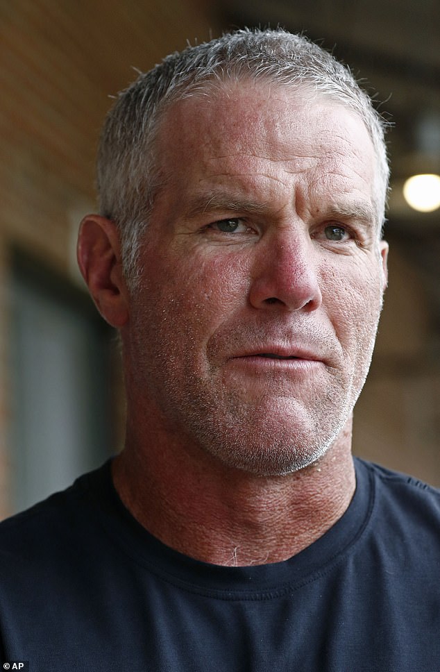 Brett Favre (pictured) has been accused of faking donations and getting welfare money to build a college volleyball facility. However, officials said at the time of the audit was released, there was no evidence leaning toward Favre knowing the money was from welfare