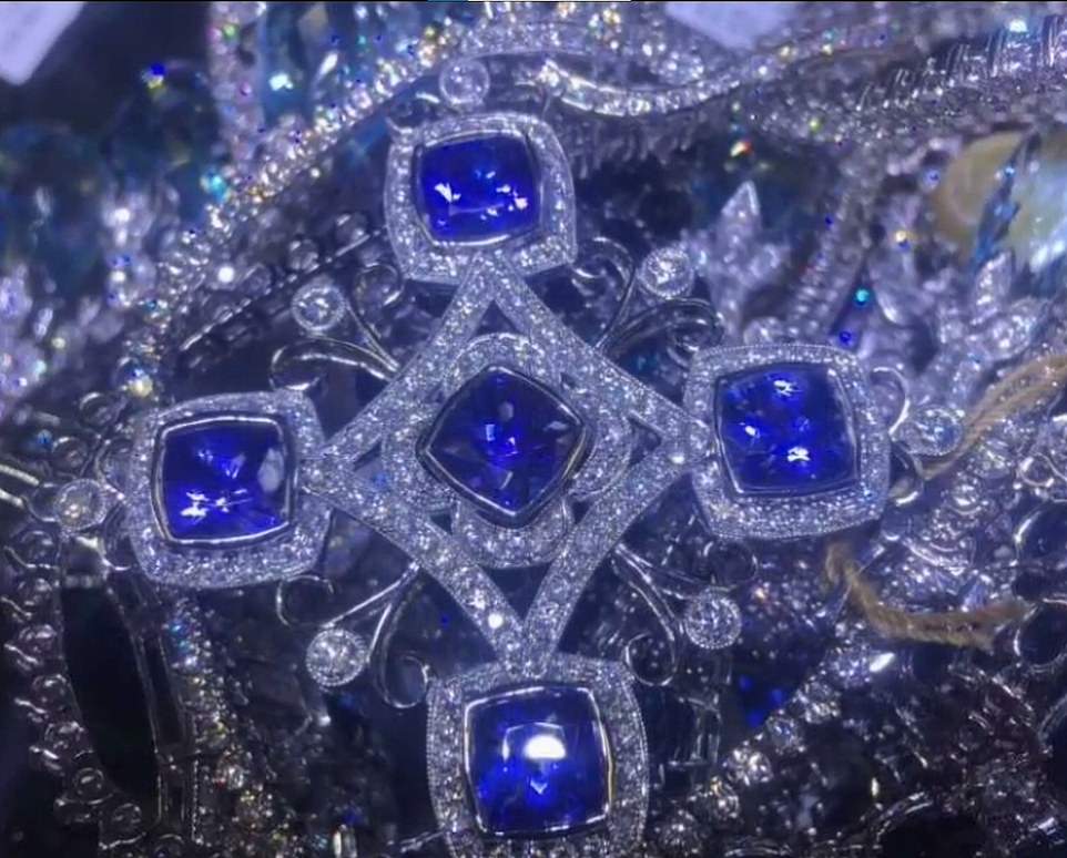 International Gem and Jewelry Show president Arnold Duke revealed the truck was transporting many 70 to 100-pound storage containers housing gems and jewelry