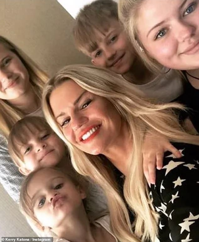 Proud mum: Kerry, who is mum to Heidi, Dylan-Jorge, Molly, 20, Lilly-Sue 19 and Max ,14 has said: 'I've never met anybody like me before, who's able to keep bouncing back and bouncing back and keep fighting'