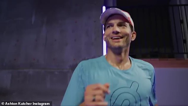 Marathon: Kutcher's red carpet appearance comes just a few weeks after he revealed on Instagram that he was committing himself to running the New York City Marathon