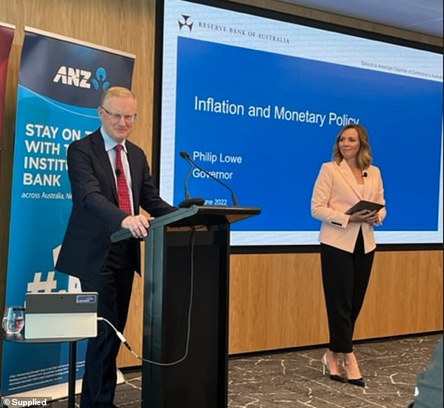 Reserve Bank of Australia governor Philip Lowe (pictured left) has spoken about an 'inflation psychology' where expectations of higher prices causes consumers to keep spending, fearing prices will keep going up