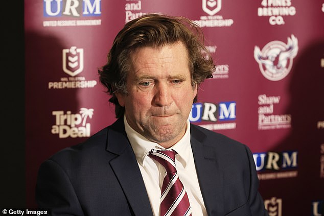 Seven players won't play for Manly on Thursday due to collective religious and cultural beliefs - it leaves coach Des Hasler (pictured) scrambling to name a team for the clash versus the Roosters