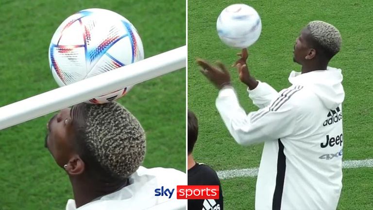 Paul Pogba training