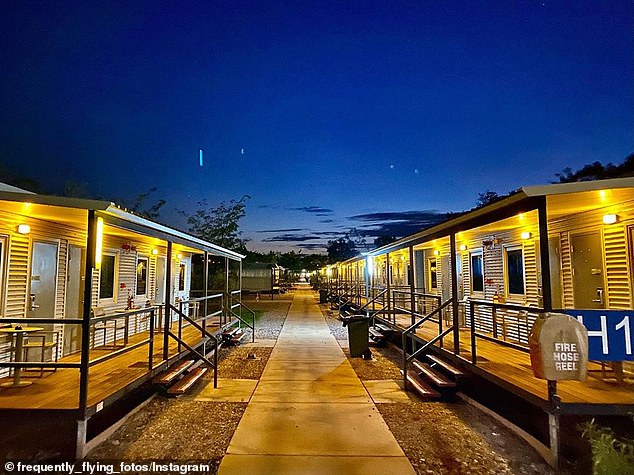 Howard Springs, on the outskirts of Darwin, was an abandoned workers' camp (pictured)