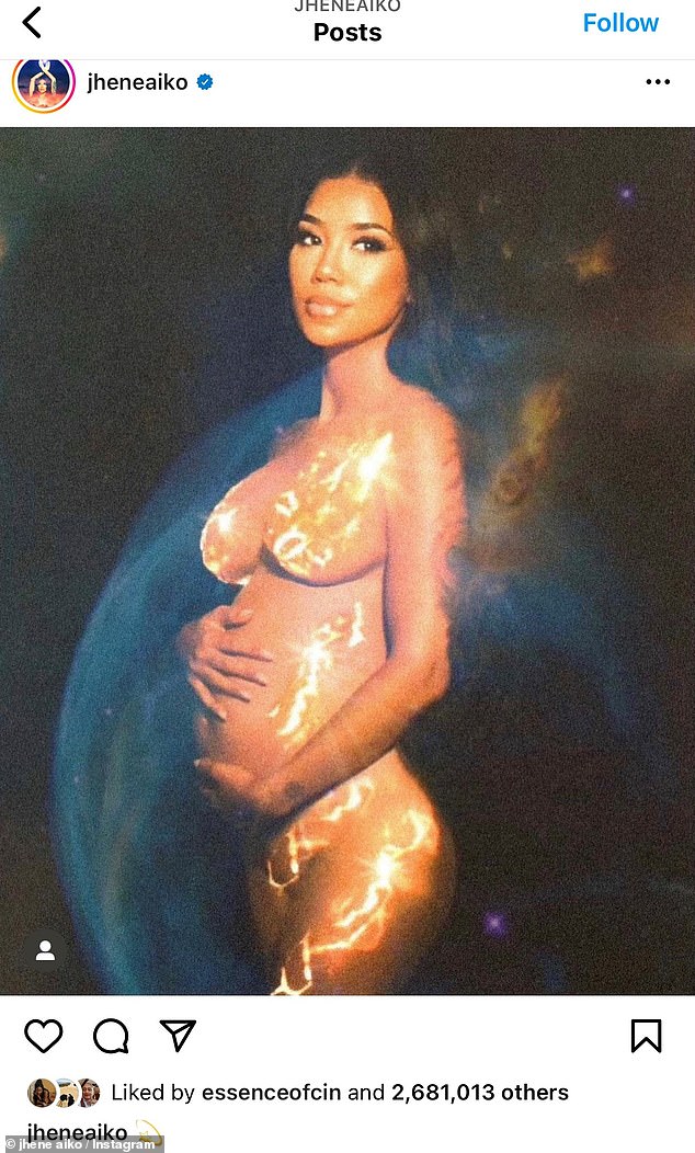 News! Jhene recently announced her pregnancy with an ethereal photo shoot shared to her Instagram account