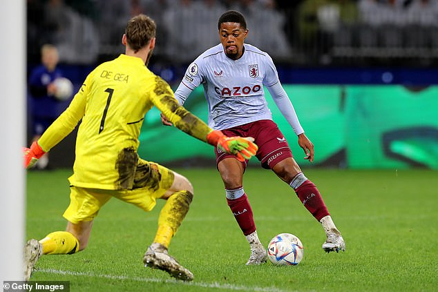 Winger Leon Bailey was a standout performer for Villa in their 2-2 draw with Man United