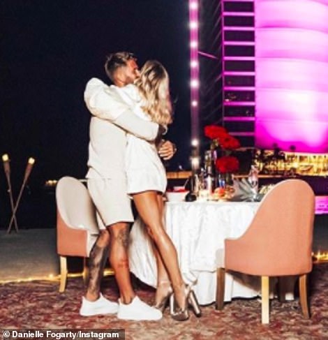 A night to remember: Danielle and Ross announced their engagement in October 2020 after the reality star popped the question on holiday in Dubai