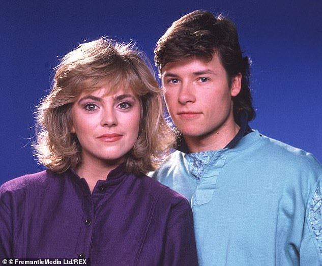 The pair had history on the show, with 'Plain Jane Superbrain' famously undergoing a makeover - including ditching her glasses and adopting a more feminine style - in a bid to win Mike's heart. (Pictured in the late '80s)