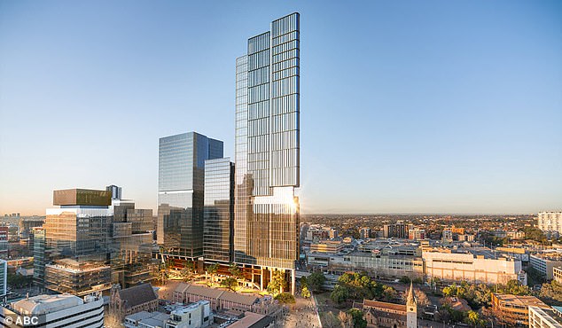 The public broadcaster has signed a heads of agreement for the lease of a new workplace at 6-8 Parramatta Square (pictured). The move to Parramatta's CBD is part of the ABC's five-year plan to see 75 per cent of content makers working outside its Ultimo head office by 2025