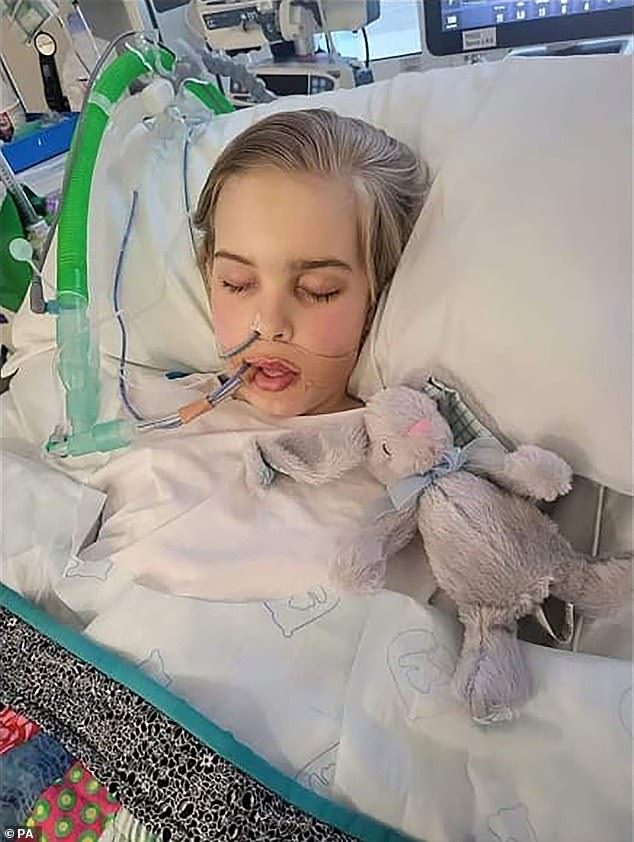 Doctors have been given permission to turn off Archie's life support machine, but his parents are trying to continue the fight to keep him alive. Pictured is Archie in hospital