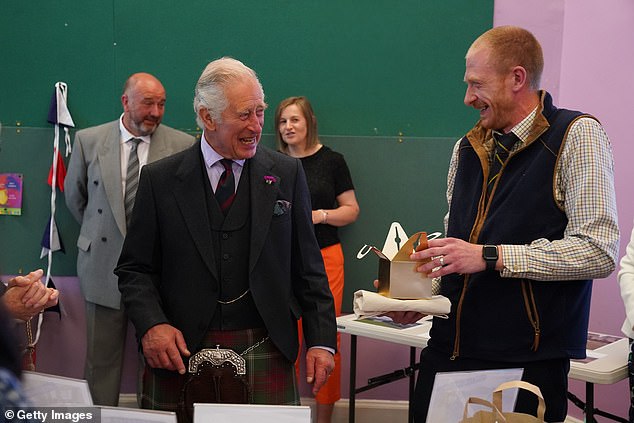 Royal expert Angela Levin said the claims dealt a 'serious' blow to Charles (pictured yesterday)