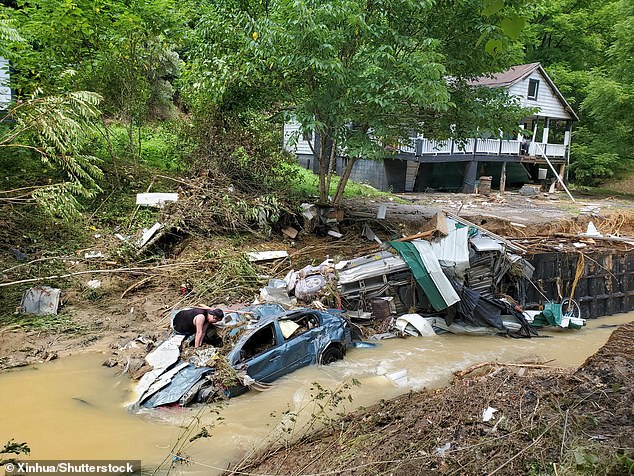 Carnage from the flooding caused by heavy rains that have ravaged Kentucky over the past week