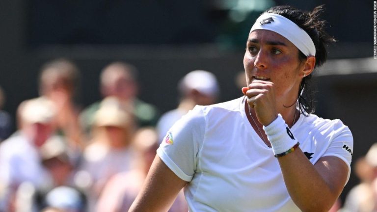 Ons Jabeur reaches maiden grand slam final at Wimbledon with victory against Tatjana Maria