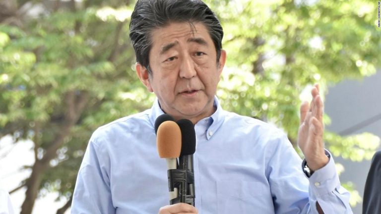 Shinzo Abe was shot in the right side of his neck, officials say