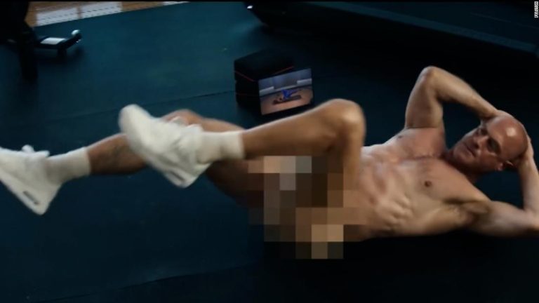 TV star gets naked for Peloton ad