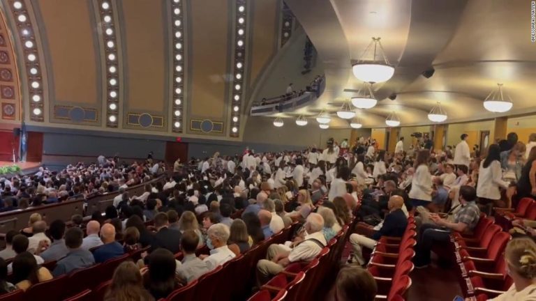 Michigan medical students walk out of induction ceremony to protest keynote speaker with anti-abortion views