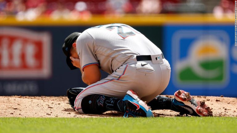 Daniel Castano: Miami Marlins’ pitcher hit in head by 104mph line drive