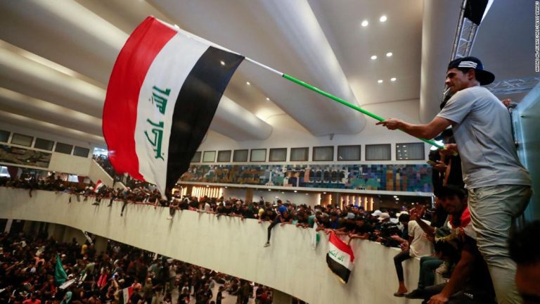 Baghdad: More than 100 injured in clashes as demonstrators storm Iraq’s parliament