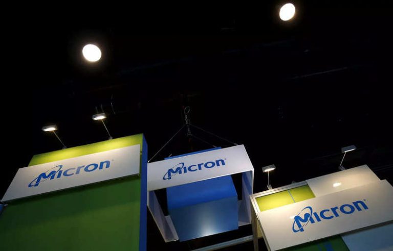 Chip stocks fall as Micron outlook signals easing demand