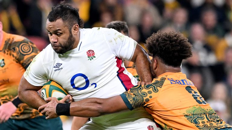 Billy Vunipola scored England's only try as they beat Australia in Brisbane to level the Test series at 1-1