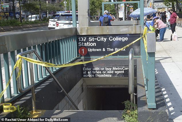 Boy, 14, is stabbed to death in Manhattan subway station after brawl between a group of teenagers