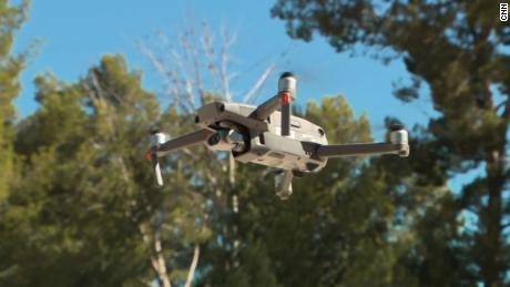 One of the drones flown by the LA County Fire Department.