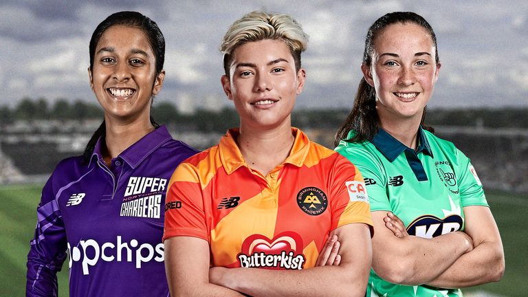 Jemimah Rodrigues, Issy Wong and Alice Capsey (left to right) are among the cricketing stars set to shine at the Commonwealth Games in Birmingham