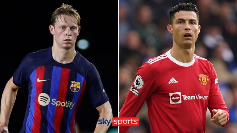 Frenkie de Jong and Cristiano Ronaldo