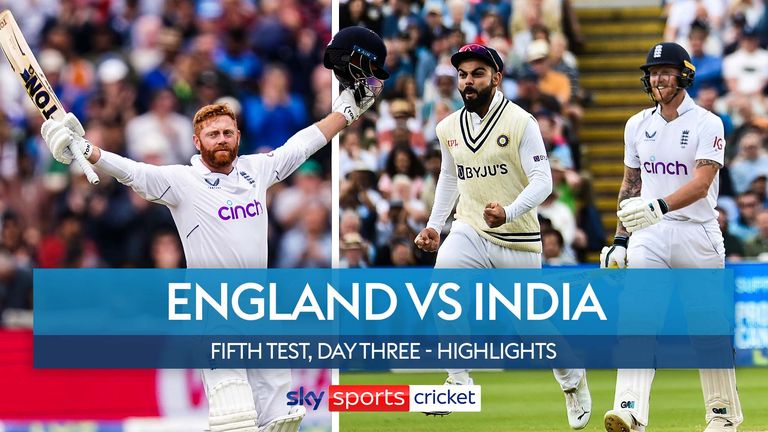 Highlights from day three of the fifth Test between England and India at Edgbaston