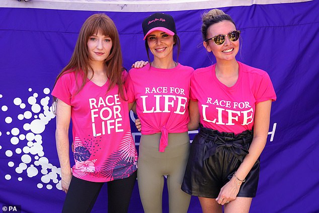 Girls Aloud take part in Race For Life 5K run in honour of Sarah Harding