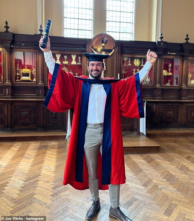 Joe Wicks appears over the moon as he receives honorary doctorate from St Mary’s University