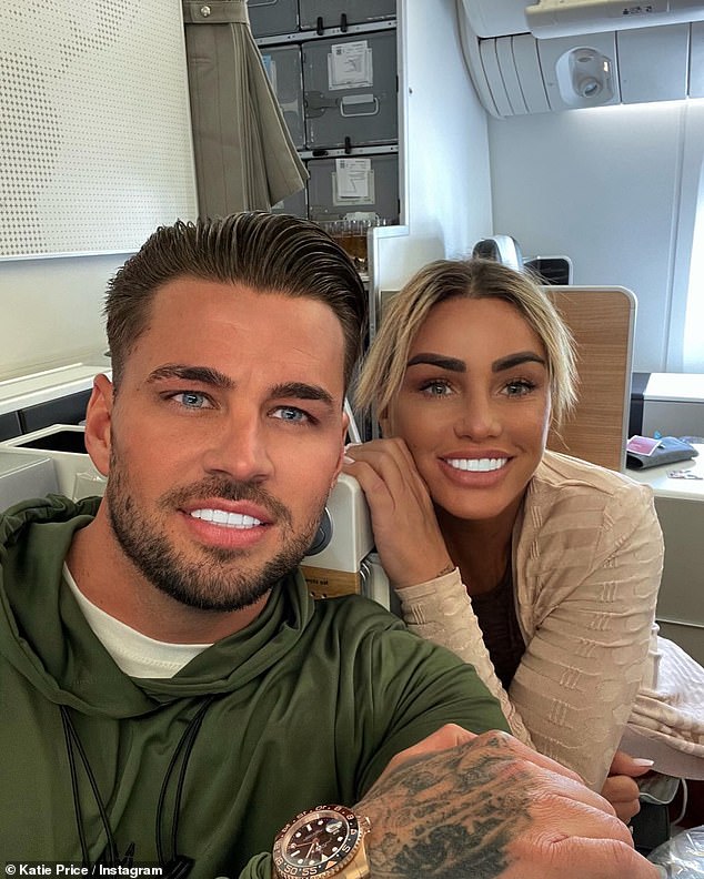 Katie Price reassures fans she is still engaged to Carl Woods after being pictured without her ring