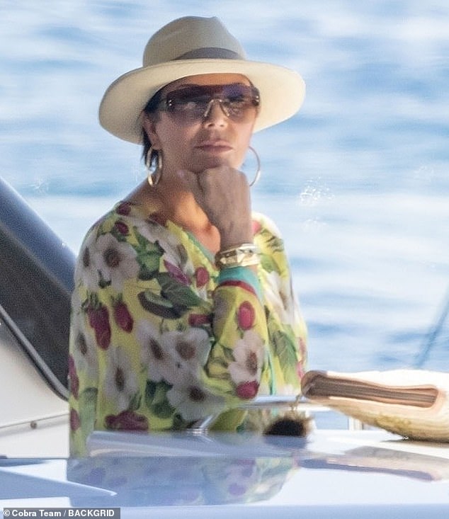 Kris Jenner looks summer chic in a floaty green Dolce & Gabbana kaftan