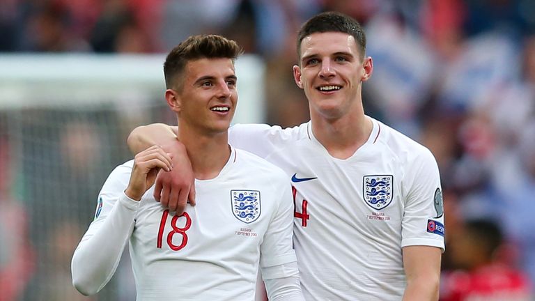 Mason Mount and Declan Rice