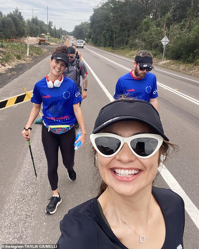 NRL 2022: WAG Tahlia Giumelli treks 150km for Mark Hughes Foundation