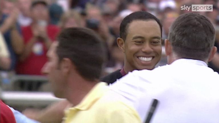 One week to go! | Flashback: Tiger Woods wins his 2nd Open Championship at the home of golf | Video | Watch TV Show