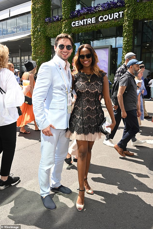 Oti Mabuse leads star-studded arrivals with husband Marius Lepure on Wimbledon day nine