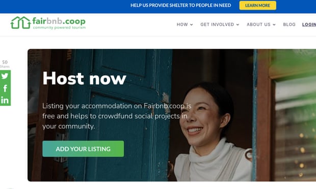 Fairbnb: a site ‘that consumers should book with for ethical practices’.