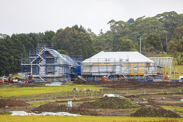 Potential buyers of The Block homes are given a sneak peek with one agent ‘HELICOPTERING in clients’