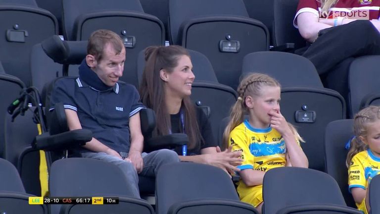 There was a special moment for Leeds Rhinos legend Rob Burrow as the whole of St James' Park cheered for him during their Magic Weekend fixture vs Castleford Tigers earlier this month